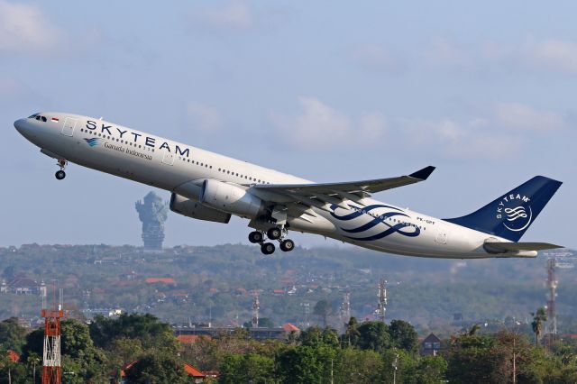 Airbus A330-300 (PK-GPF) - "SkyTeam" livery