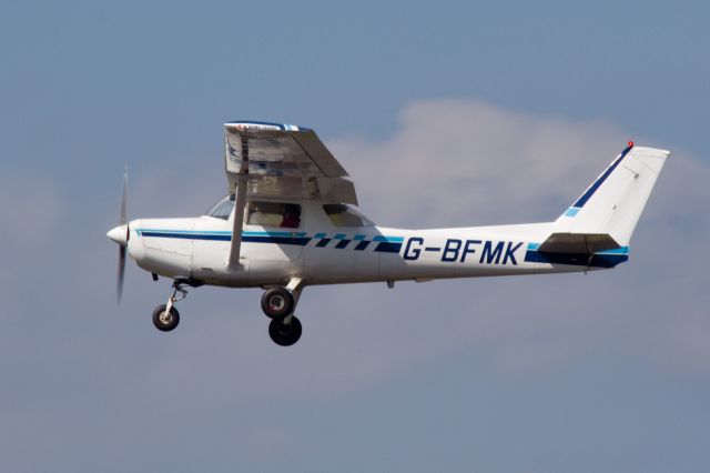 Cessna 152 (G-BFMK) - Just taking off from Leicester