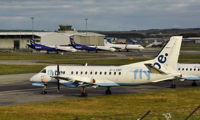 Saab 340 (G-LGNF) - Flybe Saab 340 G-LGNF in Aberdeen Dyce