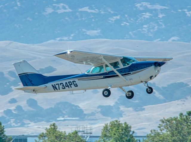 N734PG — - Cessna 172N departing Livermore Muni, Livermore CA. August 2020