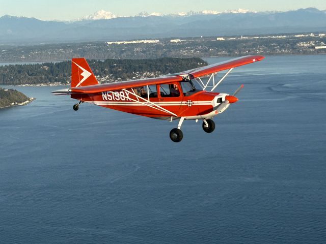 CHAMPION Sky-Trac (N5198X) - Photo over Puget Sound while in formation with N7627S.