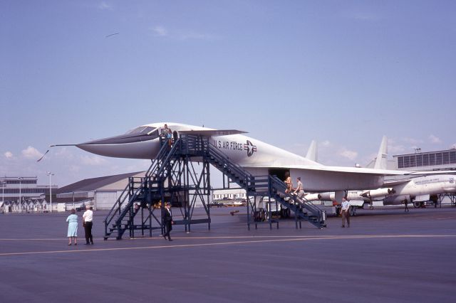 — — - XB-70 at FFO, 1969. B-47 in background.