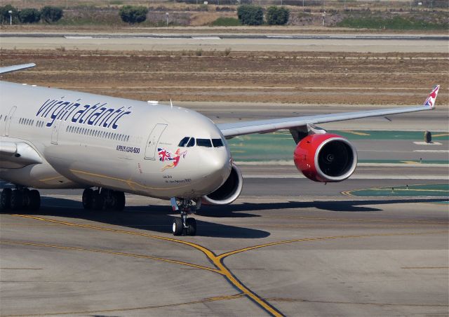 Airbus A340-600 (G-VBUG) - Lady Bird, Air born Feb. 2007