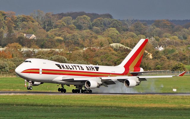 Boeing 747-400 (N710CK) - kalitta air b747-4b5f n710ck landing at shannon 9/10/18.