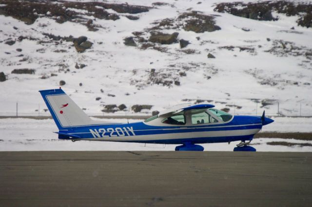 Cessna Cardinal (N2201Y) - It was so nice to see a plane like this in Iqaluit, Nunavut. It was light snow at time of photo. 