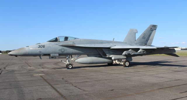 USN166956 — - A Boeing F/A-18E Super Hornet on the ramp at Carl T. Jones Field, Huntsville International Airport, AL - March 20, 2021.