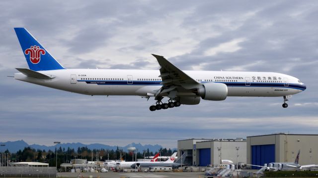 BOEING 777-300 (B-20DM) - BOE410 on final to Rwy 16R to complete a B1 flight on 11.11.19. (B777-31B(ER) / ln 1630 / cn 65419).