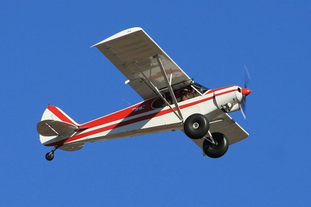 — — - Piper Sup Cub over Greenville, SC