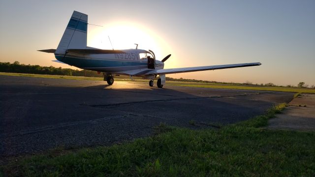 N9285V — - Mooney Ranger at Starkville,MS sunset