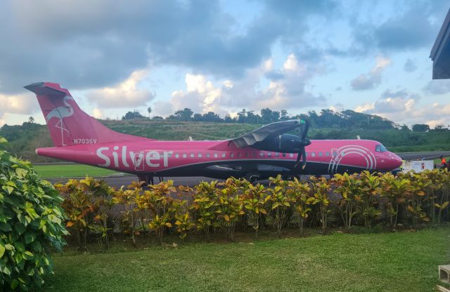 Aerospatiale ATR-72-600 (N703SV) - N703SV seen deplaning after a hour flight from San Juan, Puerto Rico as 3M104 on a Friday afternoon. 