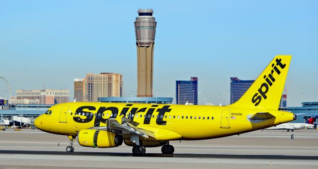 Airbus A319 (N516NK) - N516NK Spirit Airlines Airbus A319-132 s/n 2704 - Las Vegas - McCarran International (LAS / KLAS)br /USA - Nevada,  January 11, 2019br /Photo: TDelCoro