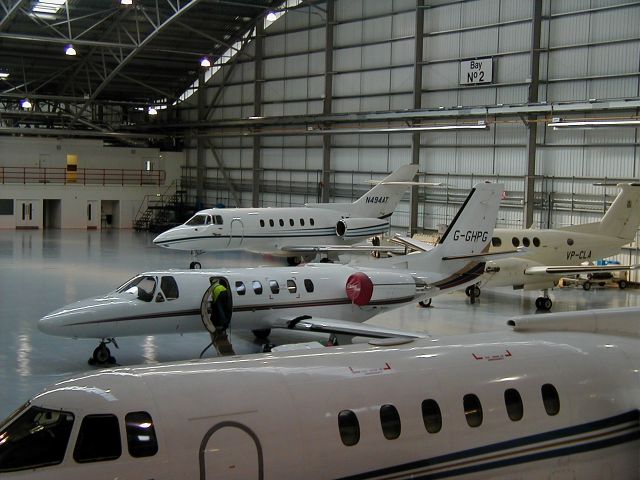 North American TB-25 Mitchell (N494AT) - COLLECTION OF ACFT IN HANGER #2 AT FARNBOROUGH