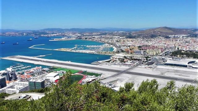 — — - A sunny Gibraltar in August 2014