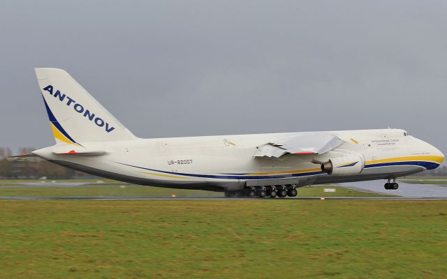 Antonov An-124 Ruslan (UR-82007) - an124-100m ur-82007 landing at shannon in new scheme 3/3/16.