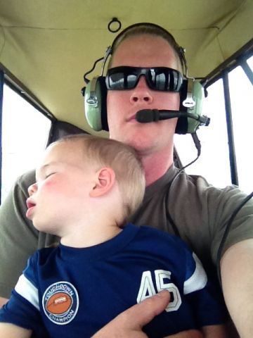 N9132L — - Tyler fell asleep just after takeoff.  He had a big day.