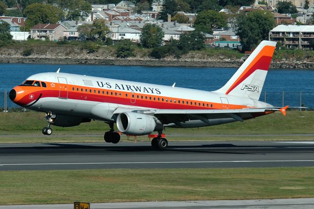 Airbus A319 (N742PS) - Taken from my office.