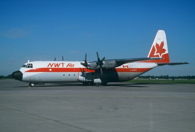 Lockheed C-130 Hercules (C-GHPW) - This is one of my older photographs taken Back in the 1990s,Hamilton Airport,CYHM
