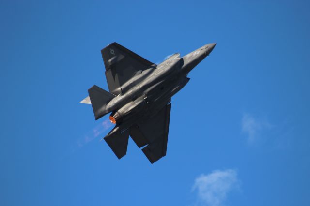 Lockheed F-35C — - VFA-125 F-35C Demo on a sunny Friday afternoon at Oshkosh.  VFA-125 out of Lemoore CA NAS - The Rough Raiders. 