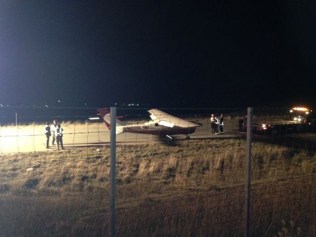 Cessna P210 Pressurized Centurion (N888JW) - Landed on I-70 near Rifle Colorado airport