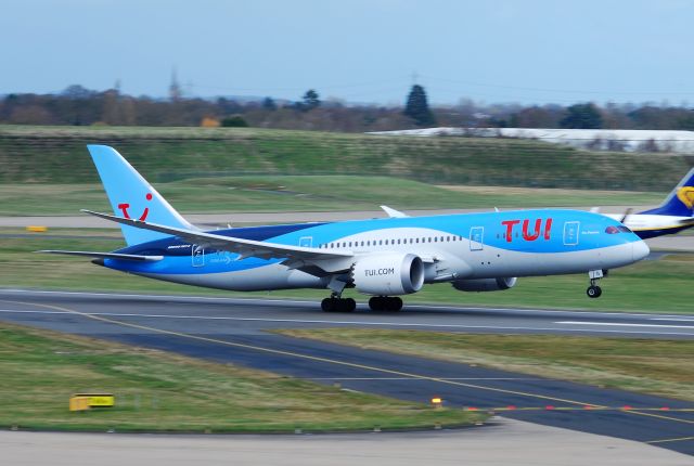 Boeing 787-8 (G-TUII) - Taken from Freeport carpark