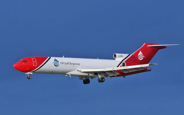 BOEING 727-200 (G-OSRB) - t2 aviation oil spill response b727-2s2f(a)(re) g-osrb about to land at shannon from lasham 24/1/18.