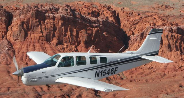 Beechcraft Bonanza (36) (N1546F) - Beechcraft A36 at the Valley of Fire near Las Vegas, NV