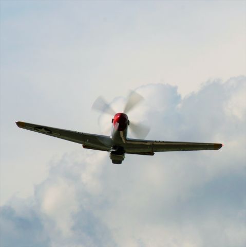 North American P-51 Mustang — - P-51 Nose from the Seats Outside the Fence at EAA Air Venture.  