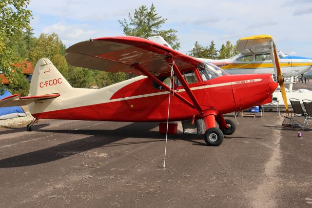 CCFCOC — - C-FCOC Stinson Voyageur 150 RVA à CSQ4 Aéroport de Casey QC. le 02-09-2023 à 10:56