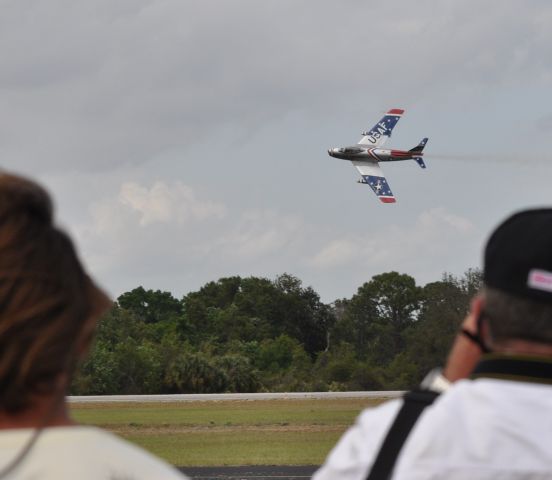 North American F-86 Sabre — - F-86 at TICO Air Show