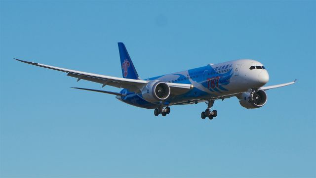 Boeing 787-9 Dreamliner (B-1168) - BOE936 on final to Rwy 16R to complete a C1 flight on 12.7.18. (ln 787 / cn 38797).