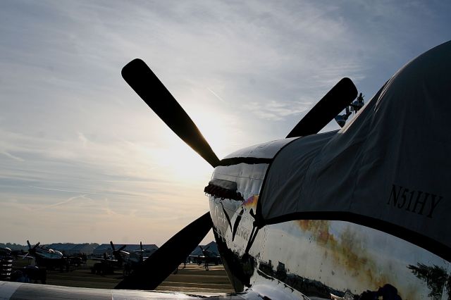 North American P-51 Mustang (N51HY) - P-51 Quick Silver at Gathering Of Mustang Air Show 9-30-2007 Rickenbacker Intl.