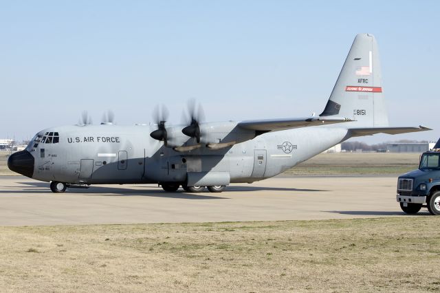 Lockheed C-130 Hercules (94-8151) - The Flying Jennies from Keesler AFB came in and dropped of some cargo and personnel, with this early-model J. February 2013. 