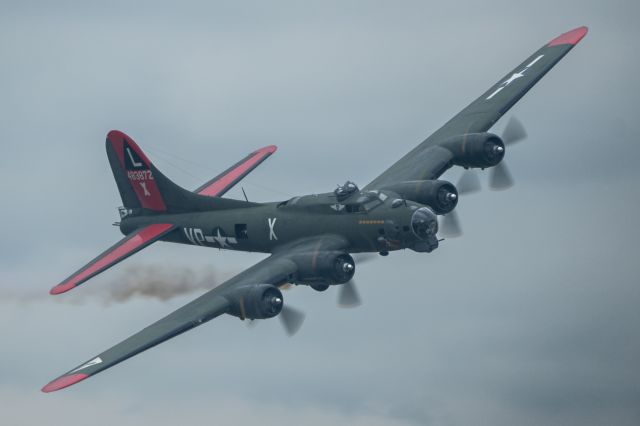 Boeing B-17 Flying Fortress (N7227C) - My last photo of Texas Raiders before she left the Houston Airshow in October 2022