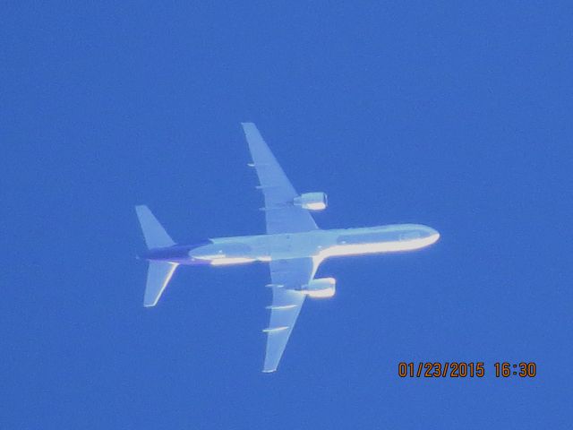 Boeing 757-200 (N794FD) - FedEx flight 981 from MEM to BIL over Southeastern Kansas at 38,000 feet.