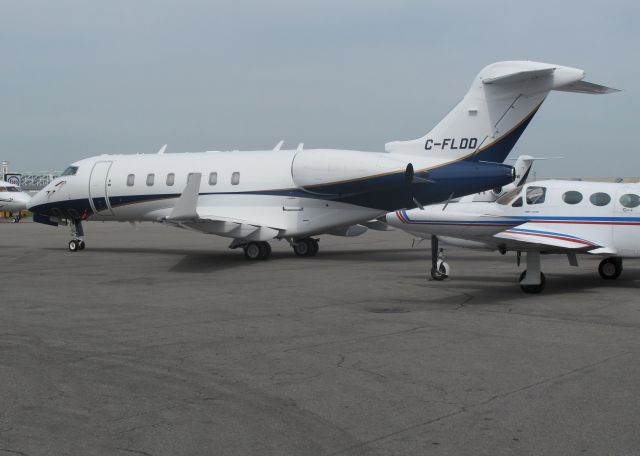 Bombardier Challenger 300 (C-FLDD) - During the F1 race at Montreal.