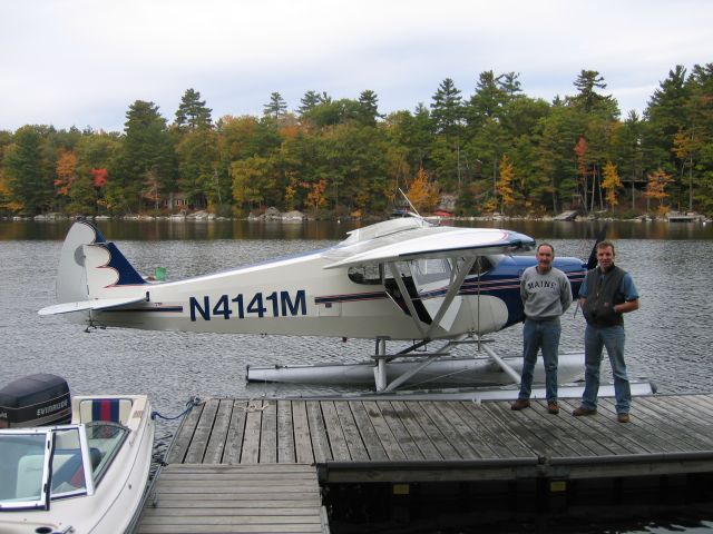 Piper PA-12 Super Cruiser (N4141M) - Sebago Lake, Maine.