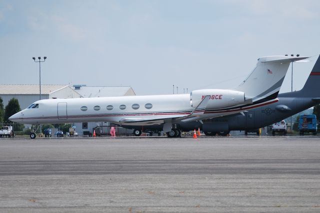 Gulfstream Aerospace Gulfstream V (N108CE) - COCA COLA ENTERPRISES INC parked at Wilson Air FBO ramp - 8/16/14