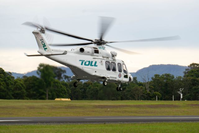 BELL-AGUSTA AB-139 (VH-TJI) - Eastern side of airport