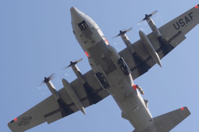 Lockheed C-130 Hercules — - Air Force Reserve C-130s take part in US Forestry Service air drop training at Donaldson Air Park in Greenville SC. (Notice huge discharge nozzle )