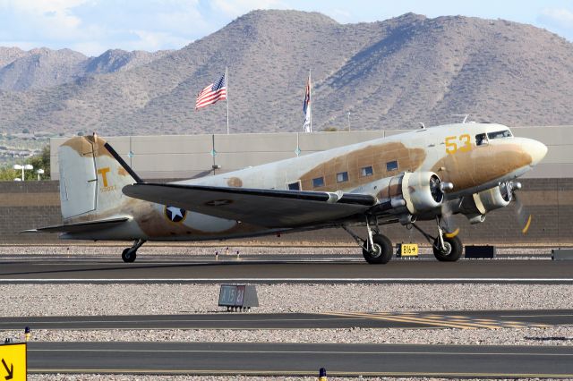 N53ST — - Douglas DC-3/C-47 Skytrain (N53ST) - Scottsdale Air Fair - November 2011