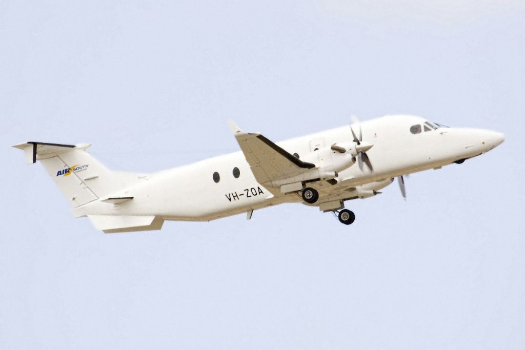 Beechcraft 1900 (VH-ZOA) - Getting airborne off runway 23 and heading to another regional destination, on the last day of the Australian summer. Thursday 28th February 2013.