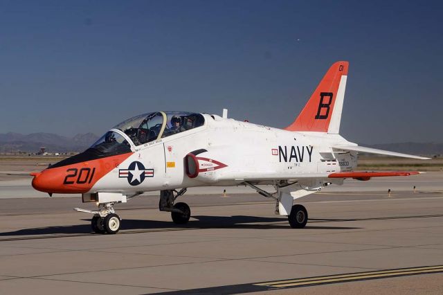 16-5633 — - McDonnell-Douglas T-45C BuNo 165633 Modex 201 of TW-2 based at Naval Air Station Kingsville, Texas at Phoenix-Mesa Gateway Airport on March 1, 2013.