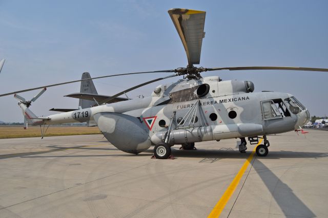 FAM1719 — - Mil Mi-17 MTV-1 FAM-1719 on display during the open day in trade show "FAMEX 2019" at Santa Lucia AB (04/2019).