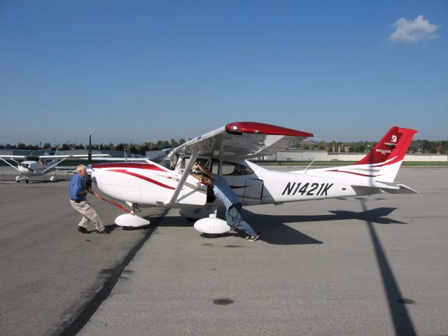 Cessna Skylane (N1421K) - Towed at Fullerton
