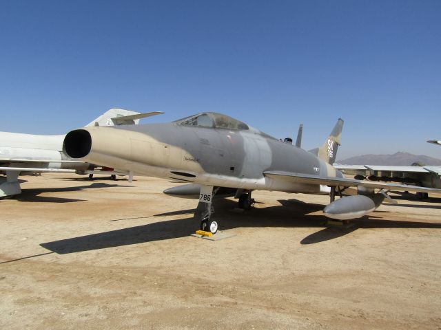 Fokker 100 (54-1786) - A North American F-100C "Super Sabre" on display at March Field Air Museum. 