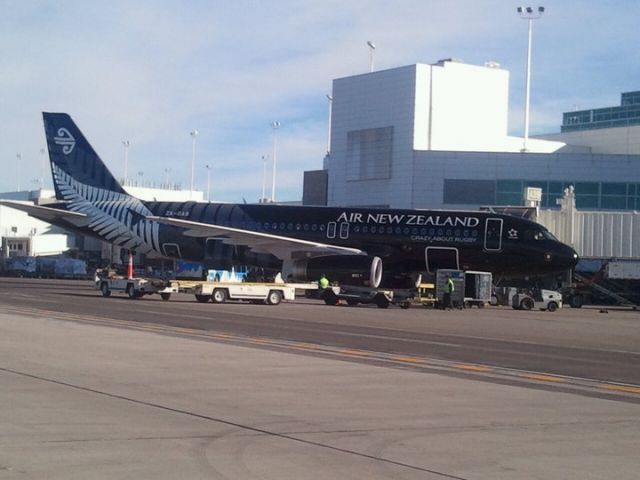 Airbus A320 (ZK-OAB) - Delivery flight from Toulouse, with a stop at Gander before arriving in Denver. then on to LAX, HNL, Samoa to home.