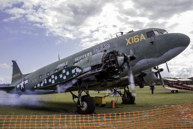 — — - Aircraft under restoration, engine run-up.