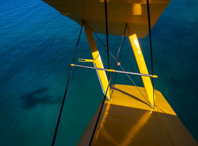 OGMA Tiger Moth (ZK-BER) - Over NZ's Coromandel Peninsula.