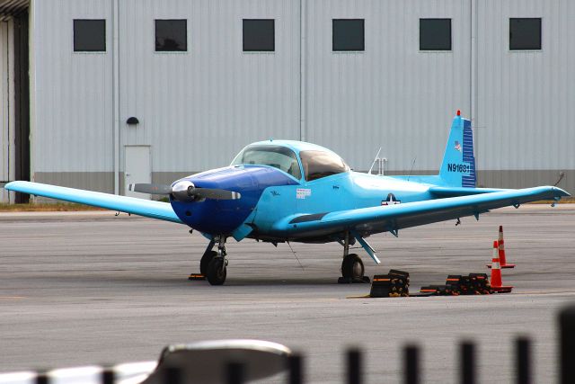 North American Navion (N91681) - Manufactured in 1946, this Navion arrived from Falcon Field for a quick fuel stop. Photo taken on 11/28/2020.