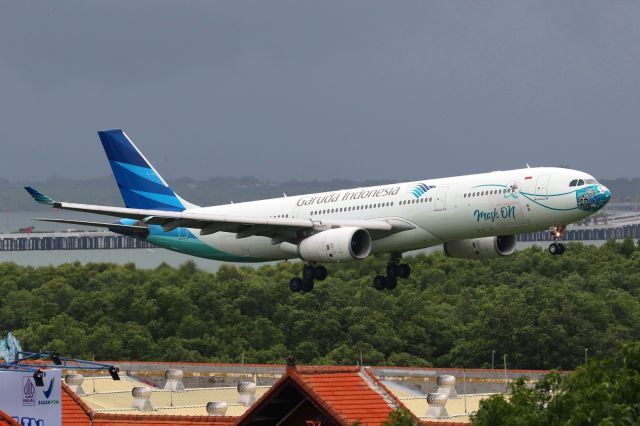 Airbus A330-300 (PK-GHC) - "Ayo Pakai Masker (Mask One)" livery